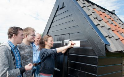 ‘Nieuwe’ schuilhut op akker in Westeinder