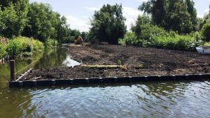 Aanvullen en egaliseren van grond en aanbrengen natuurvriendelijke oever